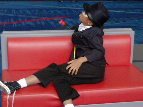 charmingdeadpool: My brother really loves Sailor Moon, so he wanted to go as tuxedo mask at a con we