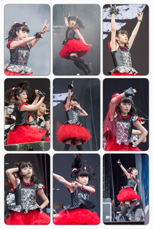 tarometal:YUIMETAL in Sonisphere 2014.She was a little bit nervous but danced very dynamic. She is t