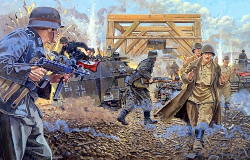 1941 08 26 Panzergruppe Guderian seizes Desna river  bridge - Howard GerrardPanzer Division storms t