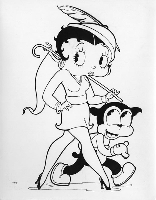 intothebeautifulnew: Betty Boop &amp; Bimbo, 1932.   The best flapper of all.  By the 