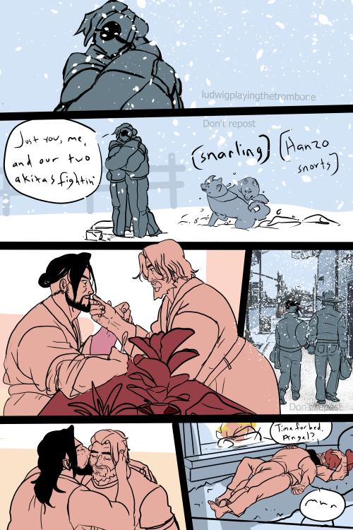 Lil valentine’s comic! Them just spending the snowy day togetherCass: Just you, me, and our tw