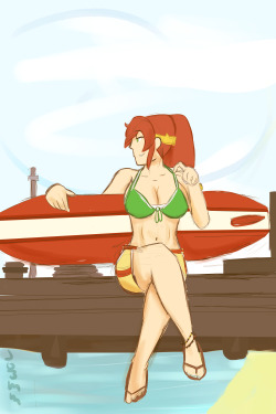 jo3mm:  beach (surfer?) pyrrha doodle doo~