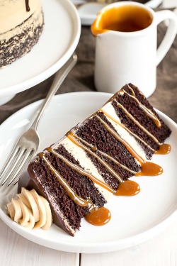 chocolateguru:  Chocolate Dulce de Leche Cake