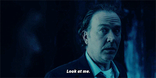 hillhousegifs:Fear. Fear is the relinquishment of logic. The willing relinquishment of reasonable pa