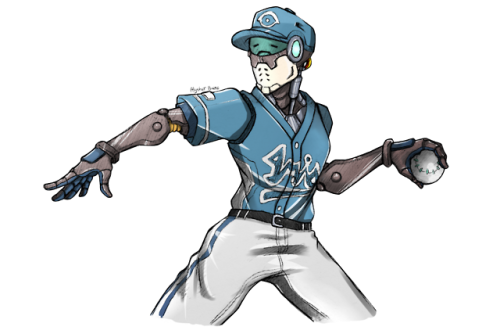 alystairbaine:Baseball!I hope everyone’s ready for my unnecessary baseball AU that everyone else is 