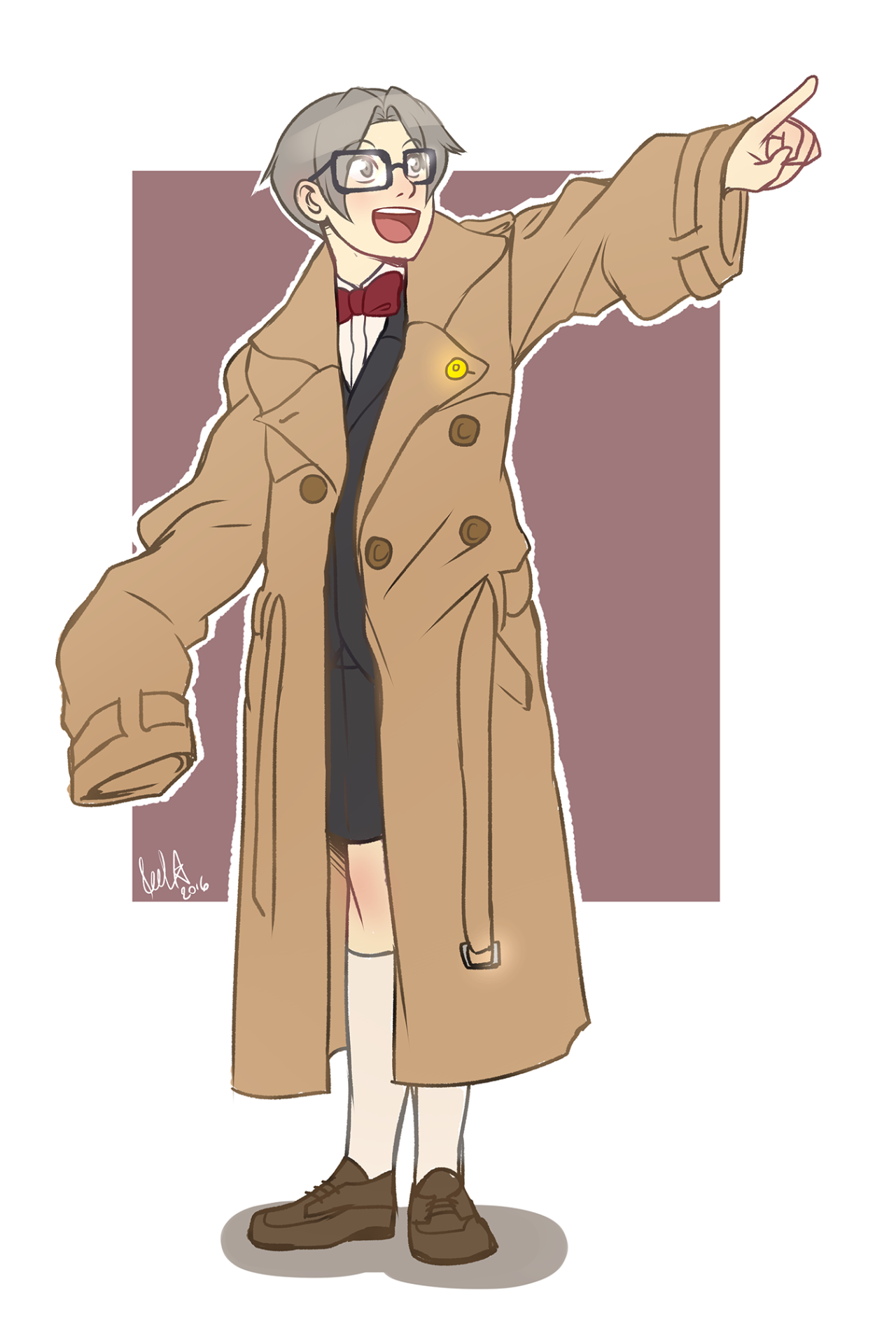 prospectkiss:  feelizanka: ”Miles Edgeworth, Ace Attorney!”  You know he did