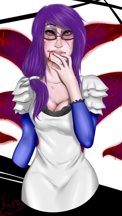 I just wanted to draw Rize really quick. &gt;_&gt;