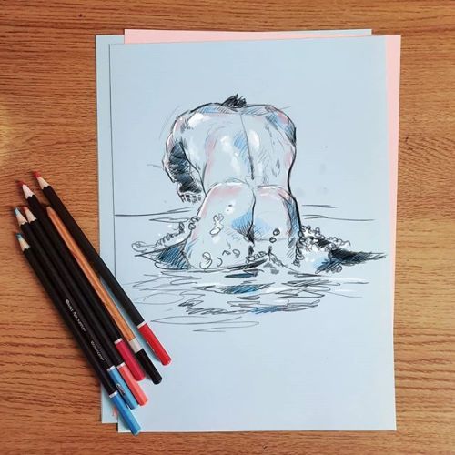 egorodriguez:Heatwave in London. I miss the beach #egorodriguez #illustration #sketchdaily #art http