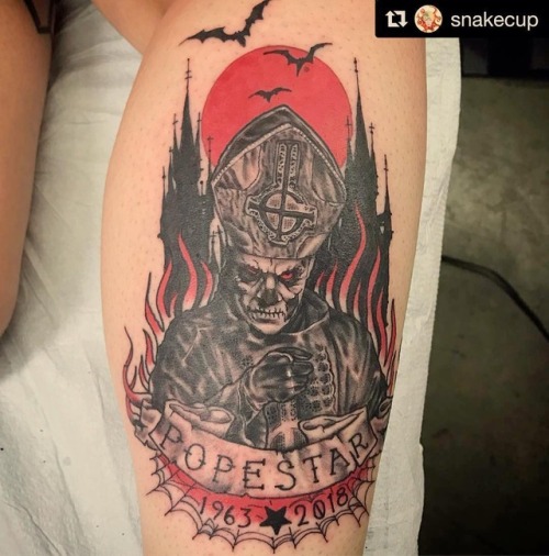 Tattoo Thursday featuring @purplewools Papa II tattoo. Tattoo done by @snakecup・・・ *IF YOU WOULD L