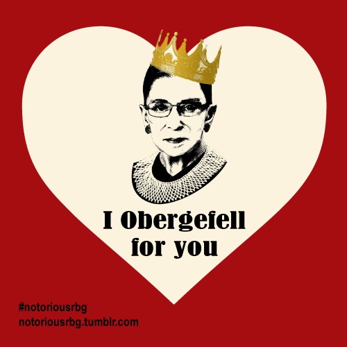 notoriousrbg:Happy V-Day from RBG! &lt;3