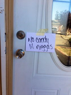 niggajr:  my door this year. happy halloween muthafucka.