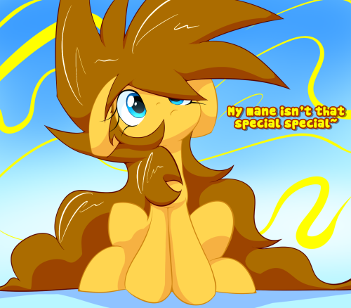 isle-of-forgotten-dreams:  Oh my gosh it’s just messed up mane ish all all~  Ish so floofeh and snuggly and cute though~! <3