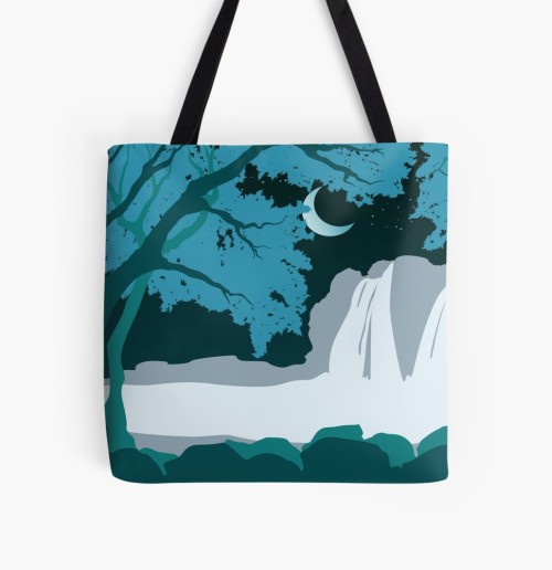  Waterfalls at night time. Come check my designs and products anytime here:http://www.redbubble.com/