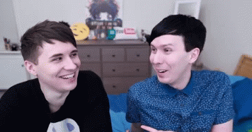 philsextendedbday:  martisun:  here’s a bunch of gifs of dan looking at phil like