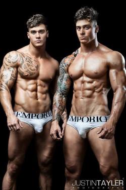 alphamalepose:  OWEN y LEWIS HARRISON photo by Justin Tayler Models