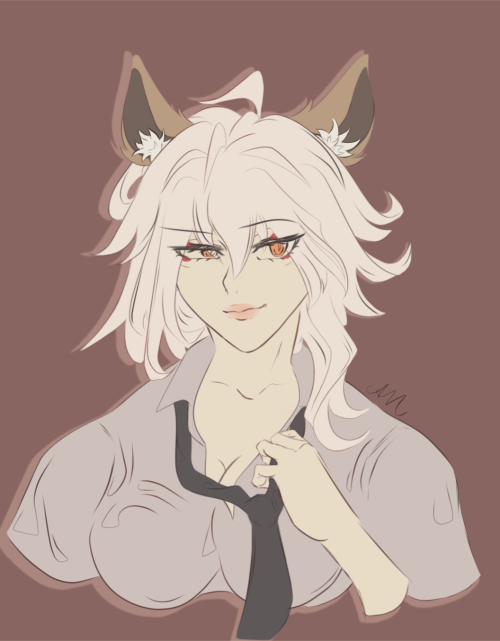 I Tried To Draw Genderbend Ilpyo, But The Problem Is I Can't Draw A Women So Have This Unfinished Mrs.