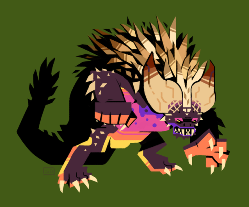 The big bad flagship monster of MHW, Nergigante!