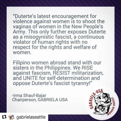 #Repost @gabrielaseattle (@get_repost)・・・“Duterte’s latest encouragement for violence against women 