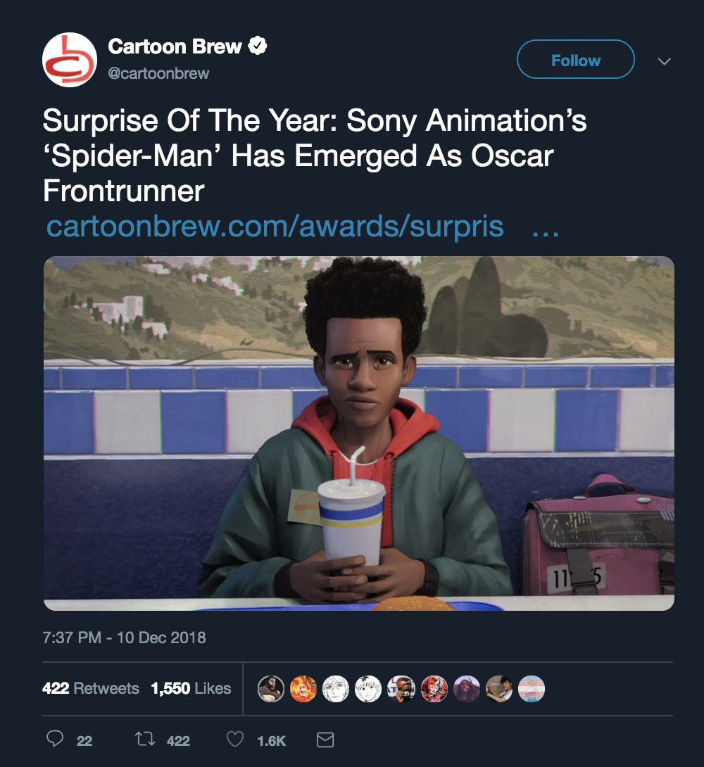 fyeahmarvel:  Miles Morales is coming in to swipe that Oscar from Disney he rightfully