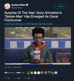 Fyeahmarvel:miles Morales Is Coming In To Swipe That Oscar From Disney He Rightfully