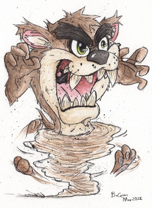 He puts the Taz in … Just a simple Tasmanian Devil image from the Looney Tunes. With just a h