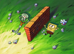 teamrocketing:  this is great. just the three of us  you.. me..  and this brick wall