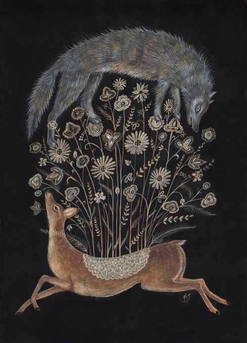 Kelly Louise Judd aka Swanbones aka Ly Lou (American, Kansas City, MO, USA) - Delicate Deer, 2014, P