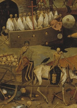 ex0skeletal:  Details from Bruegel the Elder’s The Triumph of Death 