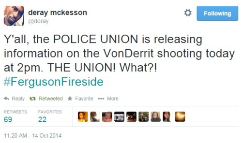 iwriteaboutfeminism:The police union held a press conference today to release information about the 