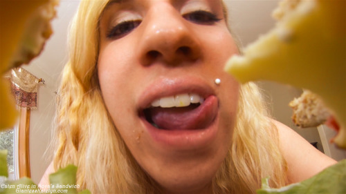 Shots from my newest Giantess Nova video addition Eaten Alive in Nova&rsquo;s Sandwich featuring an 