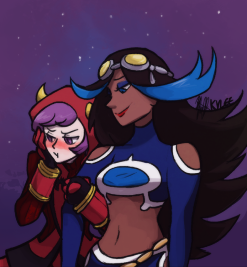 kynimdraws:Date nightApparently flustered Magma person/chill Aqua person is my otp….also A+ name for