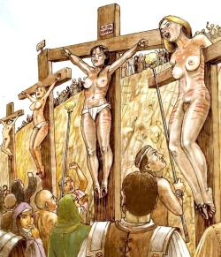 illustratedexecutions:  Public crucifixion