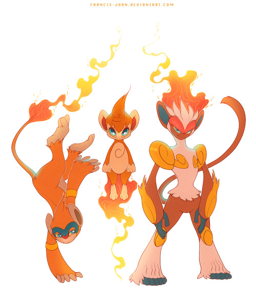 fluma: Monferno Chimchar and Infernape