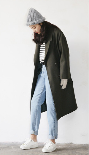 daeum:  마랑 더블 롱 코트 (KHAKI)  92,000원 