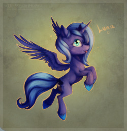 theponyartcollection:  Filly Luna by ~Miltvain