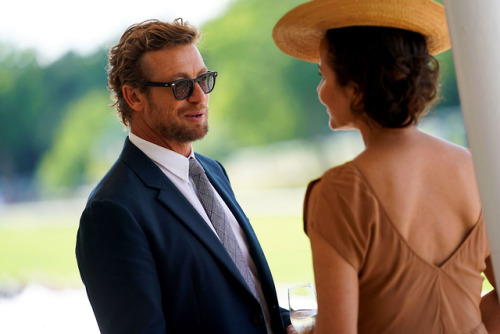 Simon Baker at the Prix De Diane 2019 at hippodrome de Chantilly on June 16, 2019 in Chantilly, Fran