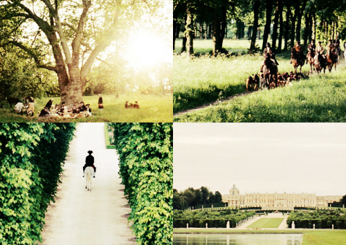  marie antoinette + outdoors/naturemarie antoinette (sofia coppola)