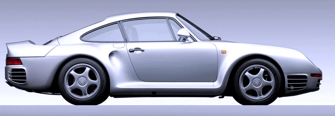 carsthatnevermadeit:  Porsche 959, 1986. The 959 series wasÂ manufactured from