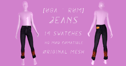  ~ JEANS №1 ~- new mesh; -base game compatible; -HQ mod compatible; -14 swatches TERMS OF USE - can 