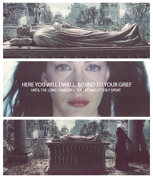 Bound for sorrow (Elrond’s words of warning to his daughter Arwen about her love