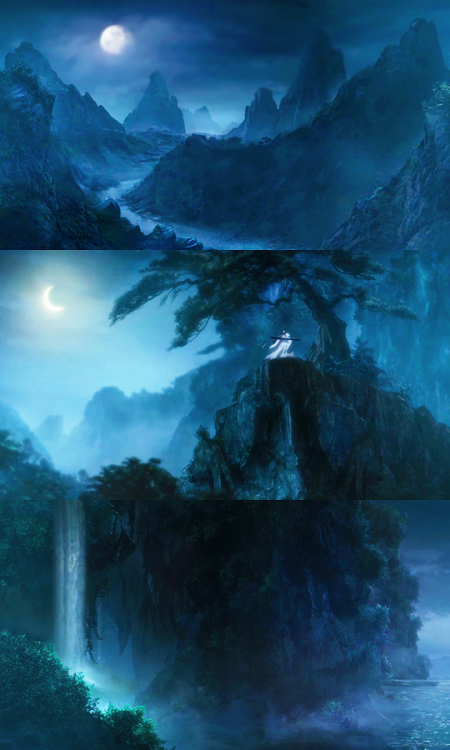 moonlitgarden:The beautiful scenery art of 魔道祖师.