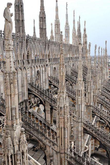 rococopasteloworld:  Milan Cathedral  is the cathedral church of Milan, Italy. Dedicated to St 