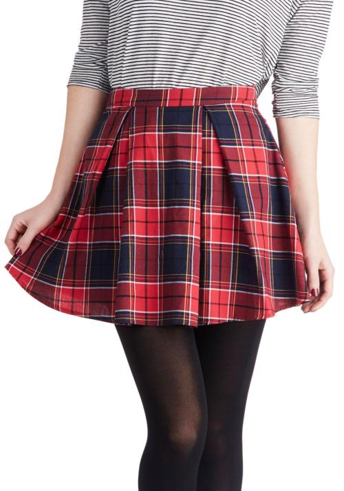 looking-pretty-in-prints: Refined Research Skirt in RedShop for more like this on Wantering!