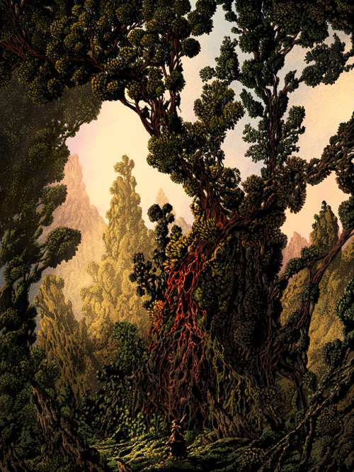  ‘Forest Maze’ by Kilian Eng.18" x 24" giclée fine art print on 308gsm Cotton 