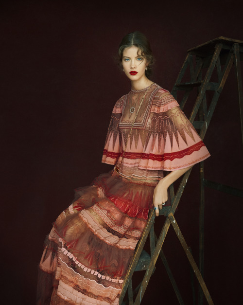 harpersbazaar: Pierpaolo Piccoli Goes Solo on Valentino’s Spring Collection  After his lo