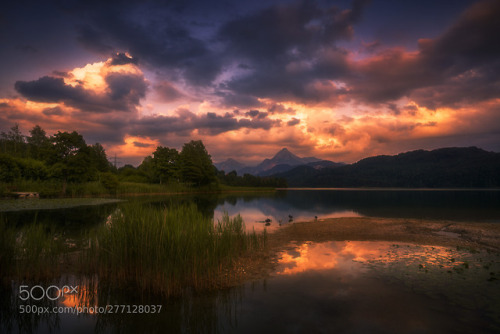 Evening by the lake by einaz80