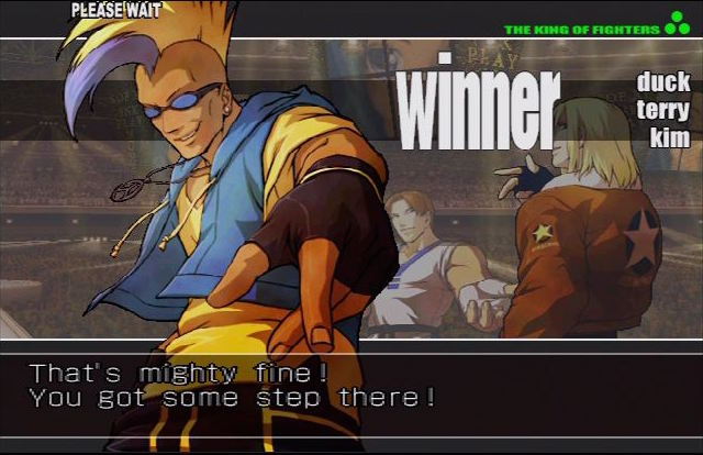 Bison2Winquote — - Duck King, Fatal Fury 1: King of the Fighters