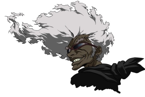 jesusdelnegro:  beautiesofafrique:    Black male Anime characters    1. Bob Makihara from Tenjou Tenge 2. Abengane from Hunter X Hunter 3. Captain Tousen from Bleach 4. kyosuke Takakura from Nana 5. Darui from Naruto 6. Afro Samurai from Afro Samurai