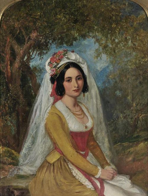 Greek woman from Corfu Island, Theodoros Vryzakis (1814-1878)From the National Gallery, Athens, Gree