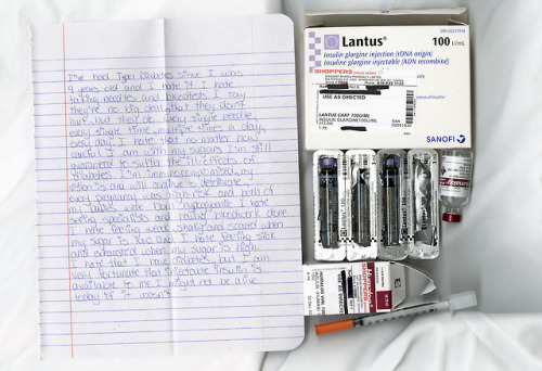 messageinabottleproject: Every Single NeedleI’ve had Type 1 Diabetes since I was 9 years old and I h